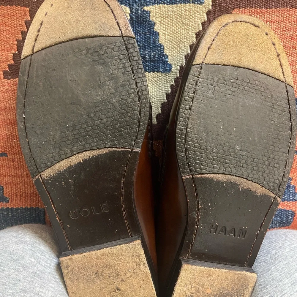 Cole Haan Men's Leather Loafers in Rich Brown - Picture 3 of 3
